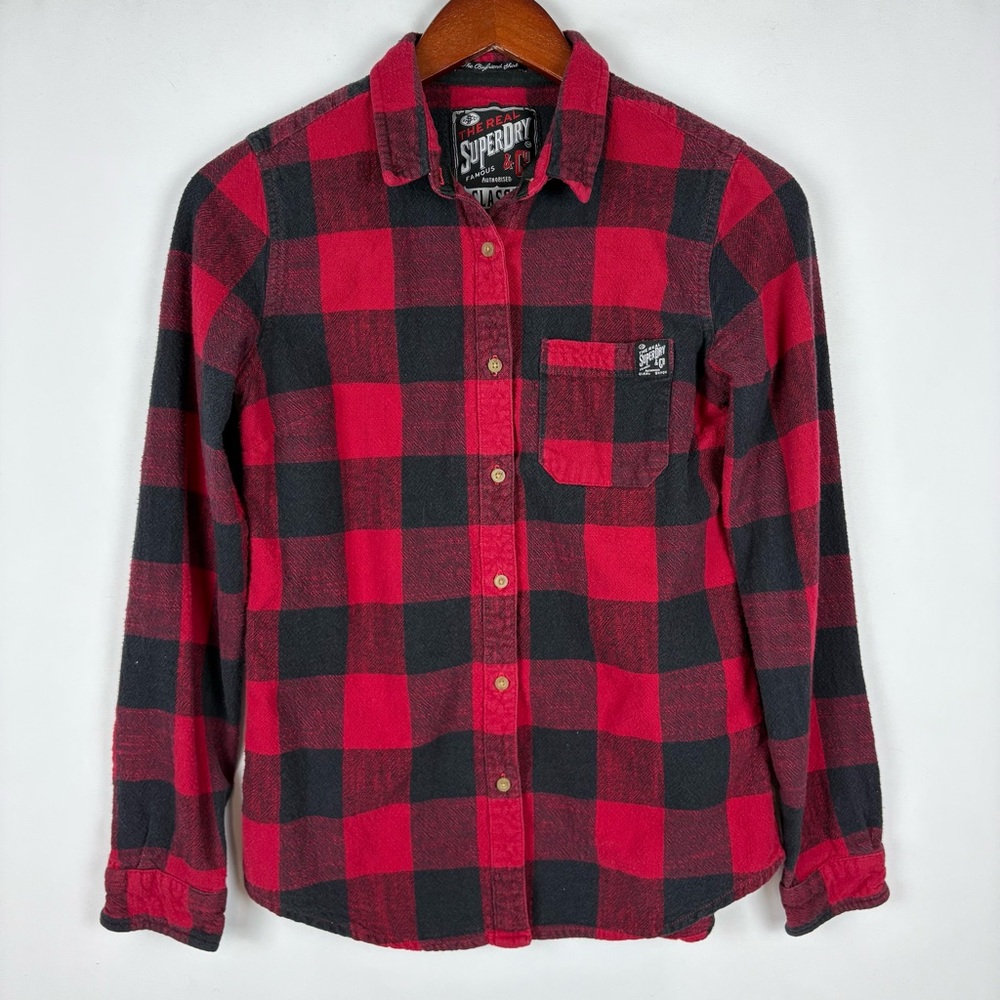 Superdry The Boyfriend Shirt Button Down‎ Flannel Top